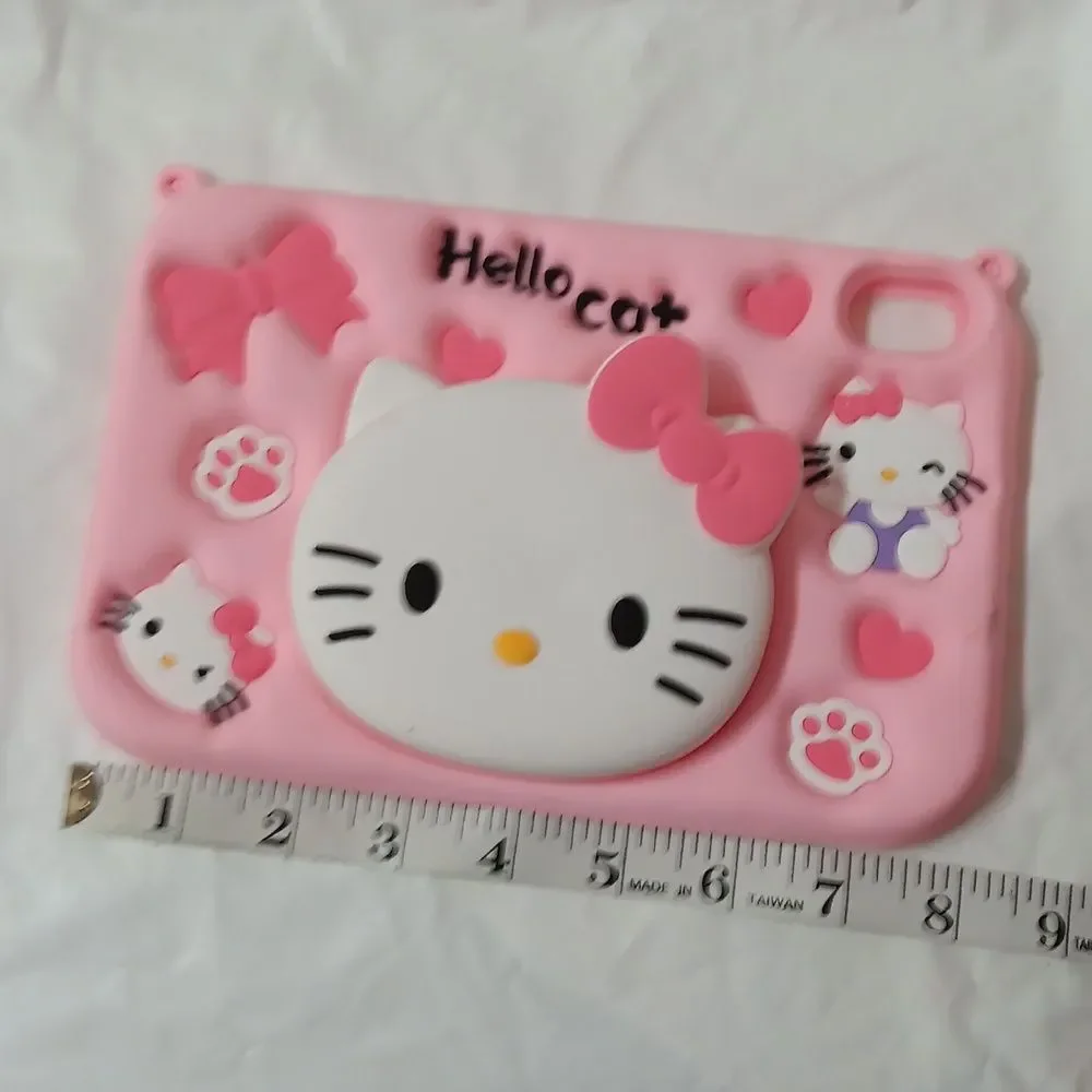 Pink Hello Kitty Silicone Stand Cover Kid Shockproof Case For Tablet Preowned